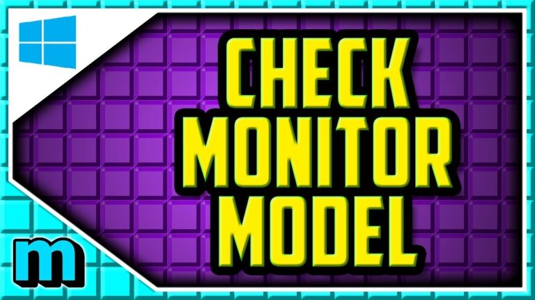 How to Check Monitor Model in 1-Minute