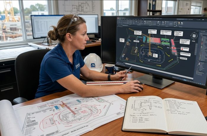 How Navigator International Construction Company Coordinates Pre-mobilization Layouts